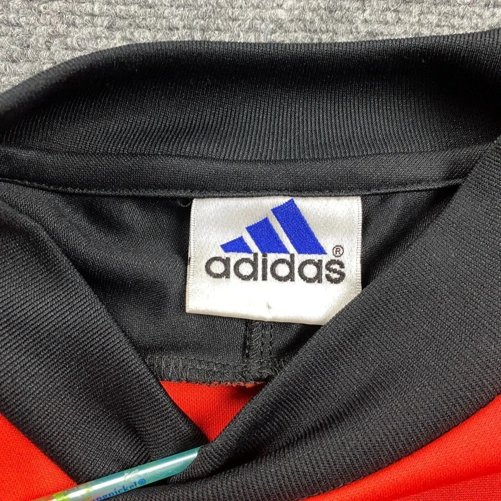 Vintage Adidas Soccer Jersey Mens Large Red Elbow‎ Pads Goalkeeper Adults - Picture 6 of 12